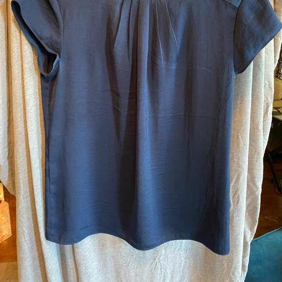 Banana Republic Blue Short Sleeve Shirt Blouse Size XS Petite - Picture 5 of 8